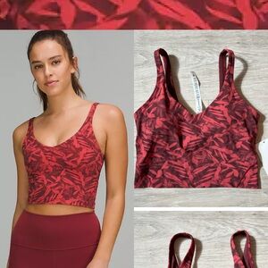 NWT Lululemon Women's Align Tank (6) red print